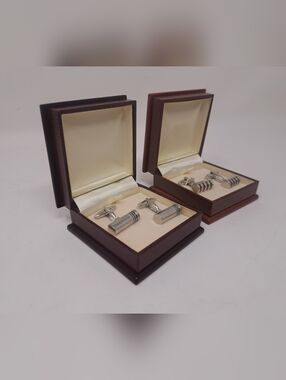 Vintage 70s 80s Men's Cufflinks Set of 2 Cuff Links High Quality